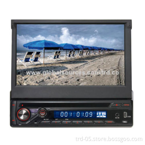 One Din In-dash with 7-inch TFT Screen Motorize Car DVD Player, 4 x 50W Maximum Output Power